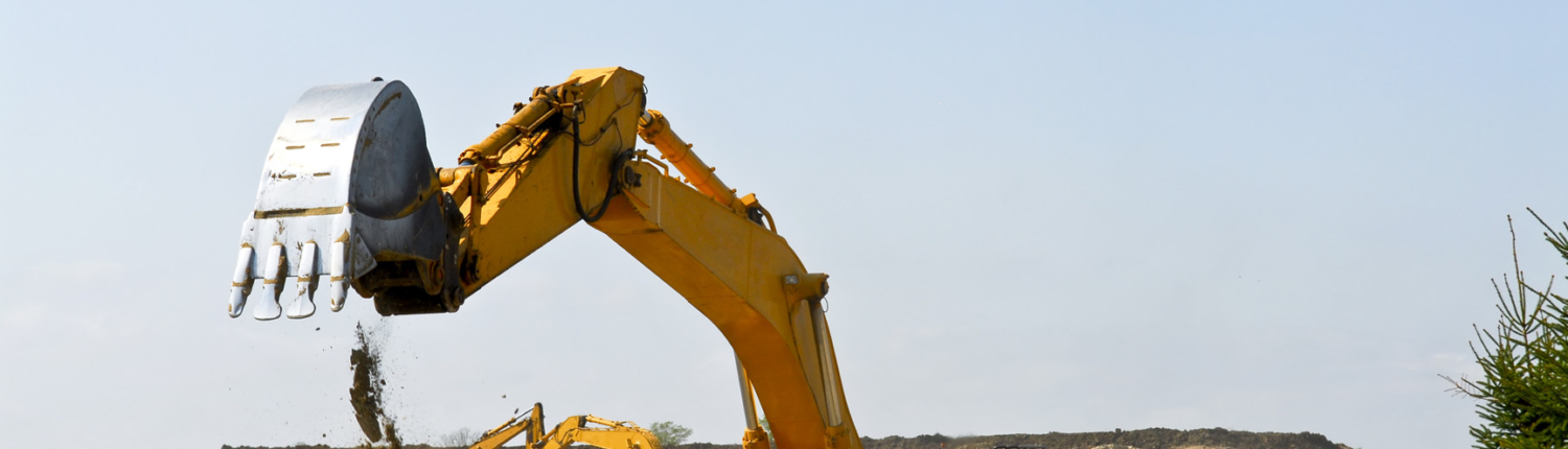 Construction site machines